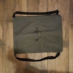 Hard Rock Cafe bag. Black and dark grey